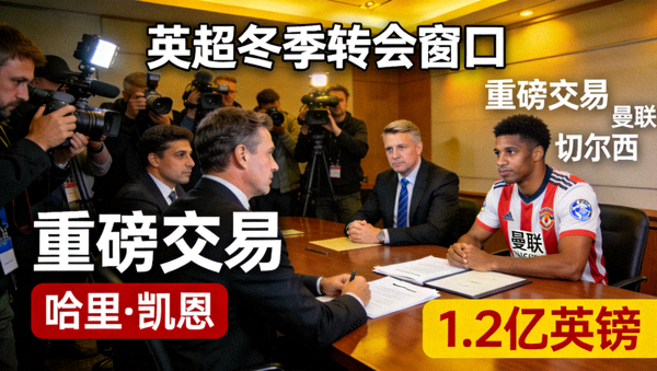 英超冬季转会窗口重磅交易现场